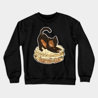 Tortie Pun: Tortilla Crewneck Sweatshirt